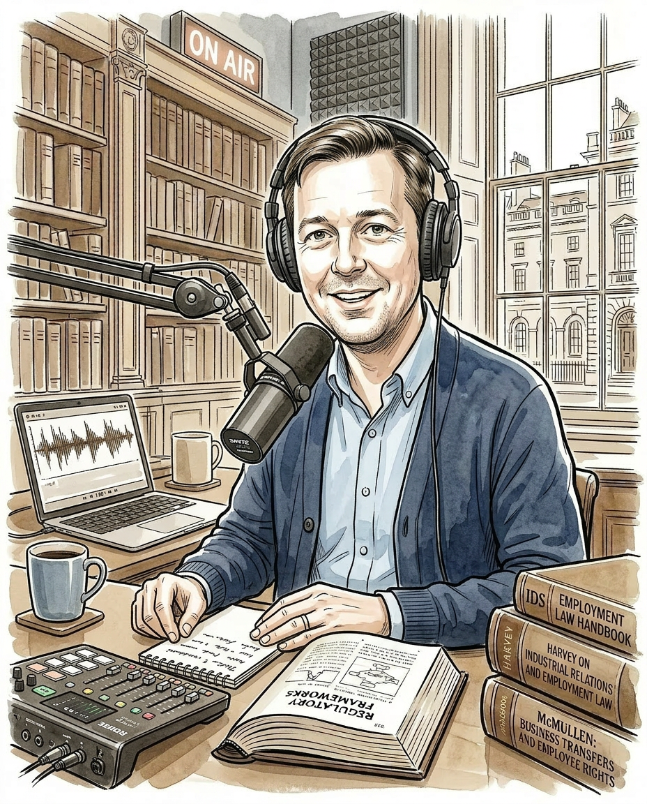 The 12-Minute Brief podcast illustration